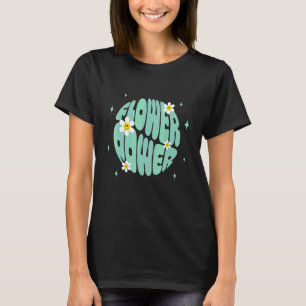 Groovy Retro Vintage Flower Power Hippie Peace T-Shirt