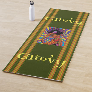 Groovy Retro Yoga Mat