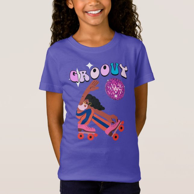 Groovy Roller Skater T-Shirt (Front)