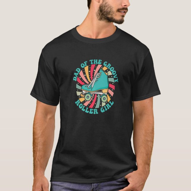 Groovy Roller Skates For Retro Quad Skating Skater T-Shirt (Front)