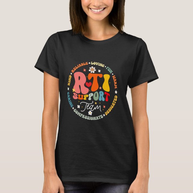 Groovy RTI Support Team T Response Intervention Te T-Shirt (Front)