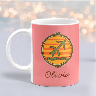 Groovy Sagittarius Custom Coffee Mug