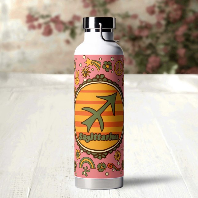 Groovy Sagittarius Custom Water Bottle (Creator Uploaded)