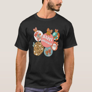 Groovy Santa Christmas  Ho Ho Ho Pumpkin Face Wome T-Shirt