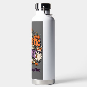 Groovy Sarcastic Since Birth Spooky By Choice Ghos Water Bottle
