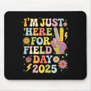 Groovy School Field Day I'm Just Here For Field Da Mouse Pad
