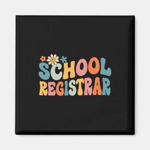 Groovy School Registrar Back to School Magnet