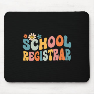 Groovy School Registrar Back to School  Mouse Pad