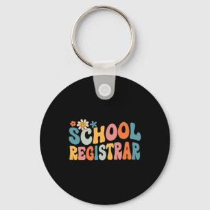 Groovy School Registrar Byck To School Key Ring
