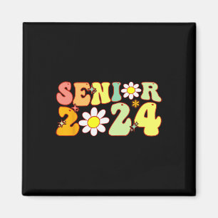 Groovy Senior 2024 Back To School Graduation Class Magnet