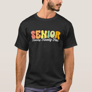 Groovy Senior 2024 Back To School Graduation Class T-Shirt