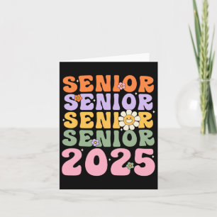 Groovy Senior 2025 Cl Of 2025 Ck To School Graduat Card