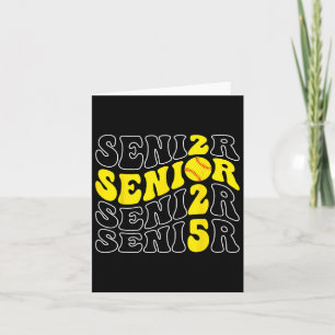 Groovy Senior 2025 Softll Cl Of 2025 Graduation Se Card