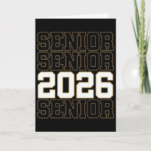 Groovy Senior 2026 Cl Of 2026 Graduate Senior Men  Card