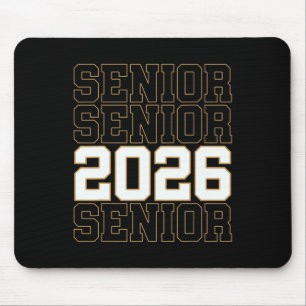 Groovy Senior 2026 Cl Of 2026 Graduate Senior Men Mouse Pad