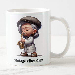 Groovy Senior Citizen Music Legends Coffee Mug