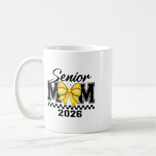 Groovy Senior Mum Softll Cl Of 2026 Coquette Bow M Coffee Mug