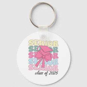 Groovy Senior Year 2025 Graduation Senior Cl Of 20 Key Ring