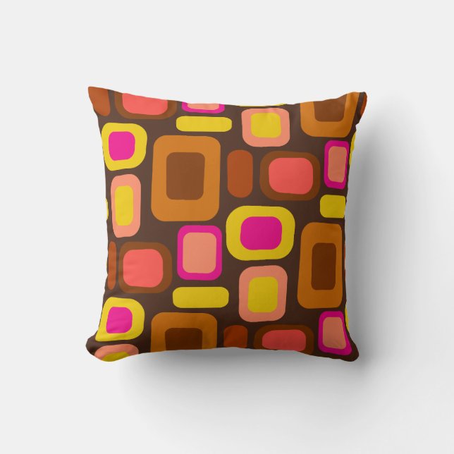 Groovy Seventies Retro Lounge Revival Cushion (Front)