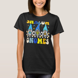 Groovy Shalom Gnomes  Jew Hanukkah Pyjamas Chanuka T-Shirt
