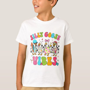 Groovy Silly Goose Vibes Matching Family Summer Va T-Shirt