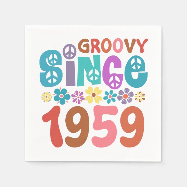 Groovy Since 1959 Napkin (Front)