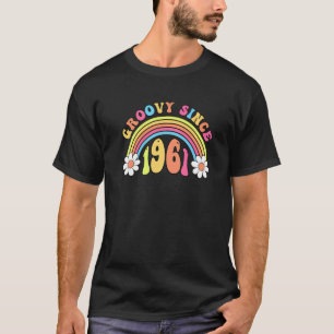 Groovy Since 1961 Vintage Retro Birthday   T-Shirt