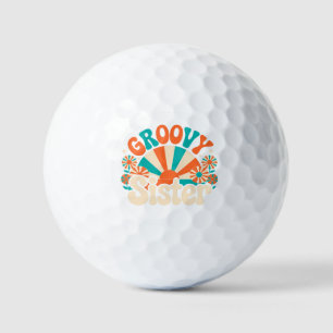 Groovy Sister Boho Vibes (2) Golf Balls