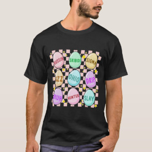 Groovy Skibidi Easter Egg Funny Rizz Meme Easter H T-Shirt