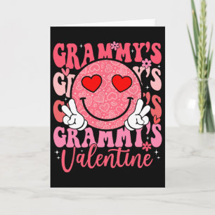 Groovy Smile Face Grammy's Valentine Daughter Niec Card