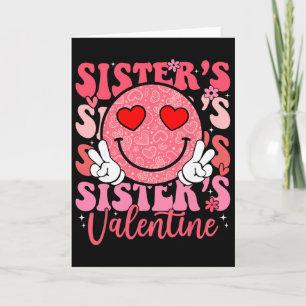 Groovy Smile Face Sister's Valentine Daughter Niec Card