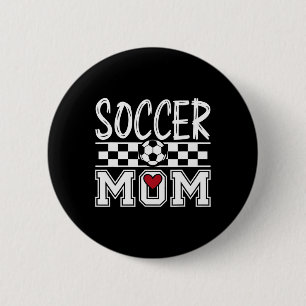 Groovy Soccer Mom Mother Soccer Mom _1 6 Cm Round Badge