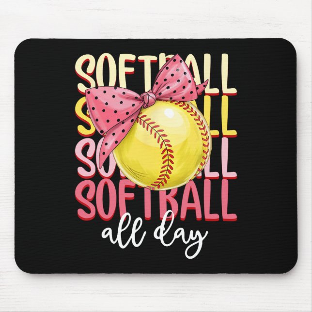 Groovy Softll Coquette Bow Softll Lover Softll All Mouse Pad (Front)