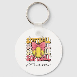 Groovy Softll Mom Mother Coquette Bow Softll _2  Key Ring
