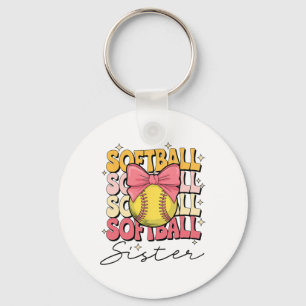 Groovy Softll Sister Coquette Bow Softll _1  Key Ring