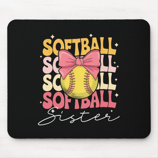 Groovy Softll Sister Coquette Bow Softll  Mouse Pad (Front)