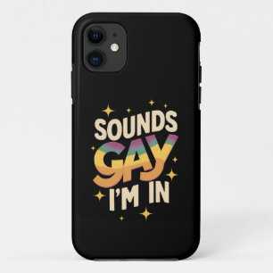 Groovy Sounds Gay I'm In LGBT Rainbow Pride Case-Mate iPhone Case