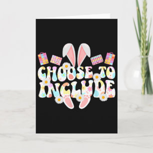 Groovy Sped Teacher Easter Bunny Special Education Card