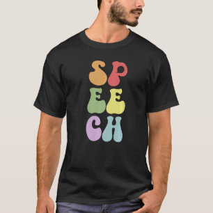 Groovy Speech Language Pathologist SLP Premium T-Shirt