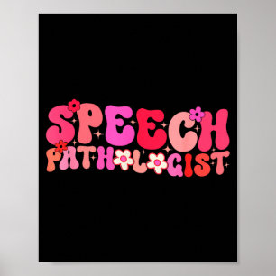 Groovy Speech Pathologist Speech Language Therapy Poster
