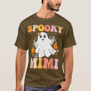 Groovy Spooky Mimi Ghost Boo Halloween Costume Ret T-Shirt