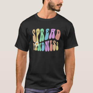 Groovy SPREAD KINDNESS Retro Stop Bullying Choose  T-Shirt