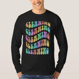 Groovy SPRING CLEANING Custodian Team Cleaner Clea T-Shirt