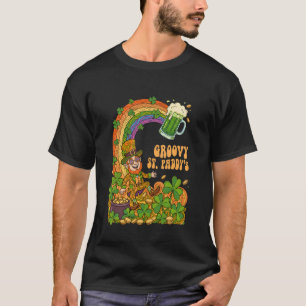 Groovy St Paddys Day Leprechaun Green Beer T-Shirt