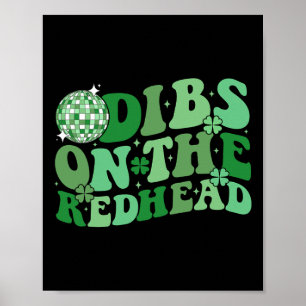 Groovy St Patricks Day Disco Byll Dibs On The Redh Poster