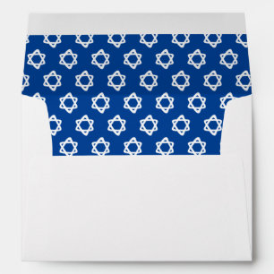 Groovy Star of David Jewish Bar Bat Mitzvah Mazel  Envelope