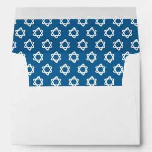 Groovy Star of David Jewish Bar Bat Mitzvah Mazel  Envelope