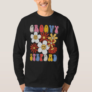 Groovy Stepdad Fathers Day Retro 60s 70s 80s Famil T-Shirt