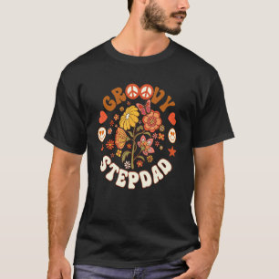  Groovy Stepdad Groovy Birthday Matching Birthday  T-Shirt
