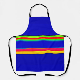 groovy stripes apron